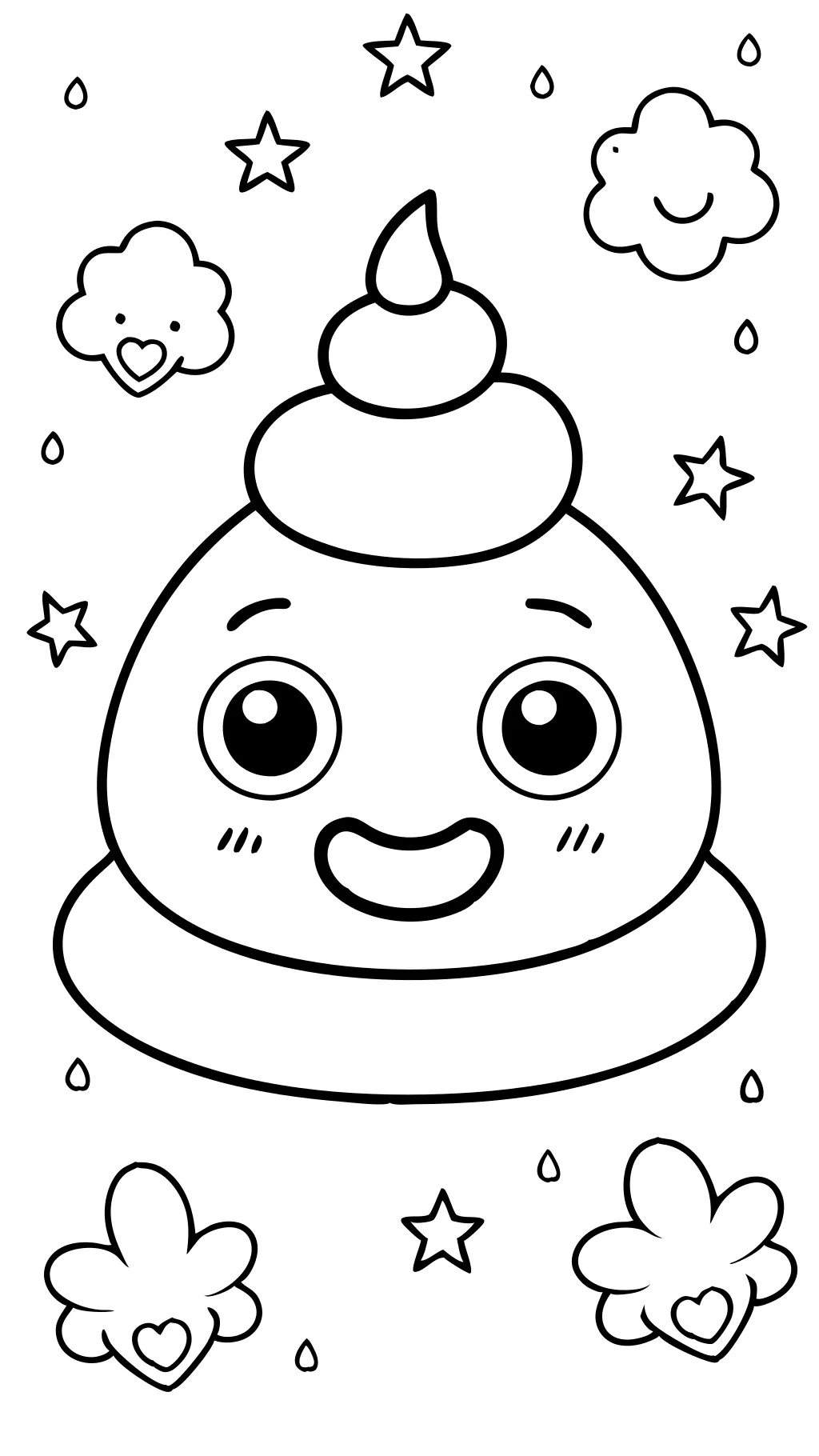 emoji poop coloring pages